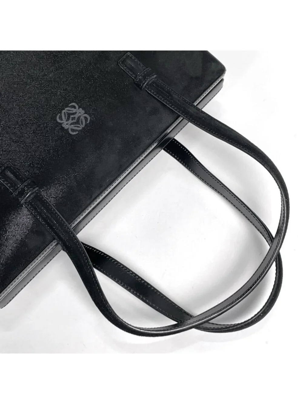 Loewe Handbag Anagram Leather Black